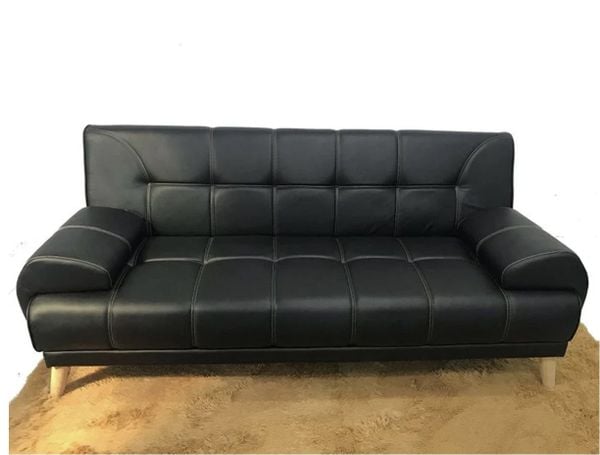 Sofa giường tay vịn, chất da sang trọng