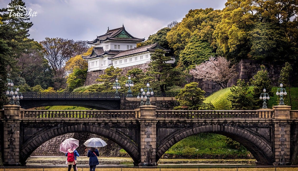 Du lịch Nhật Bản tham quan Hoàng cung Tokyo Nhật Bản