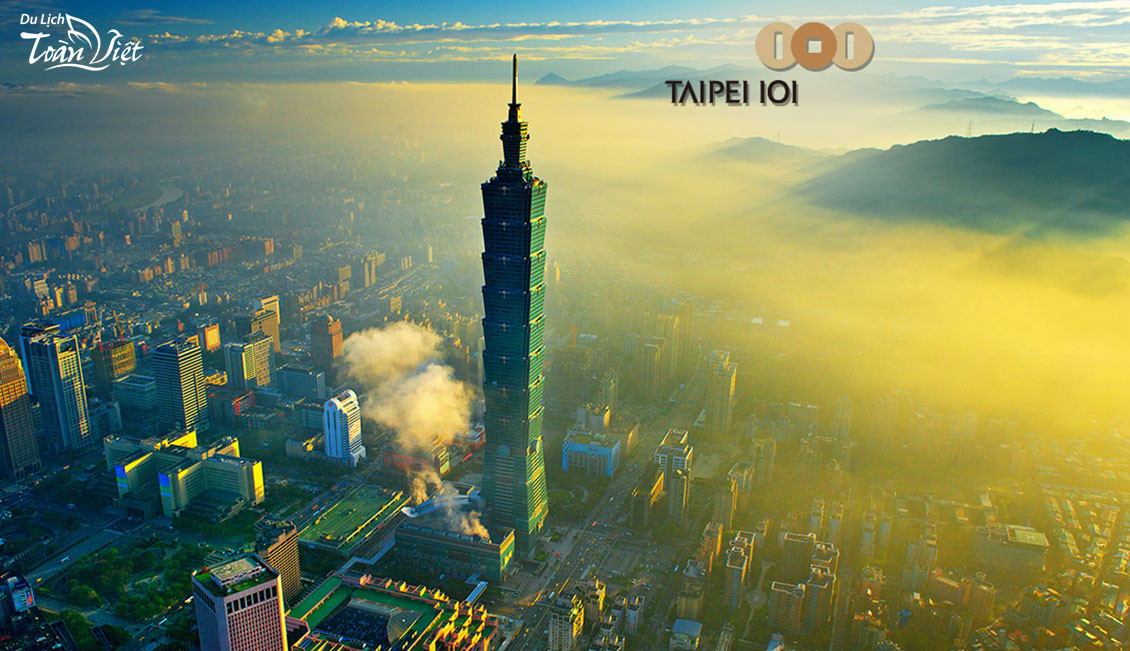 Du lịch Đài Loan tham quan tháp Taipei 101