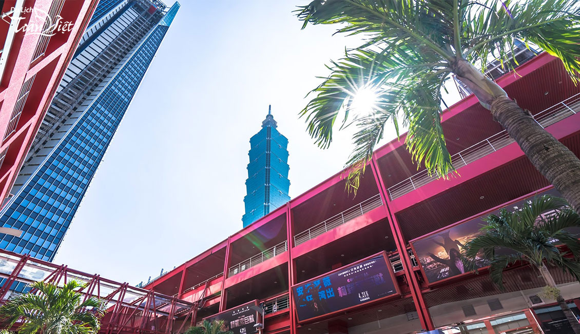 Du lịch Đài Loan tham quan tháp Taipei 101