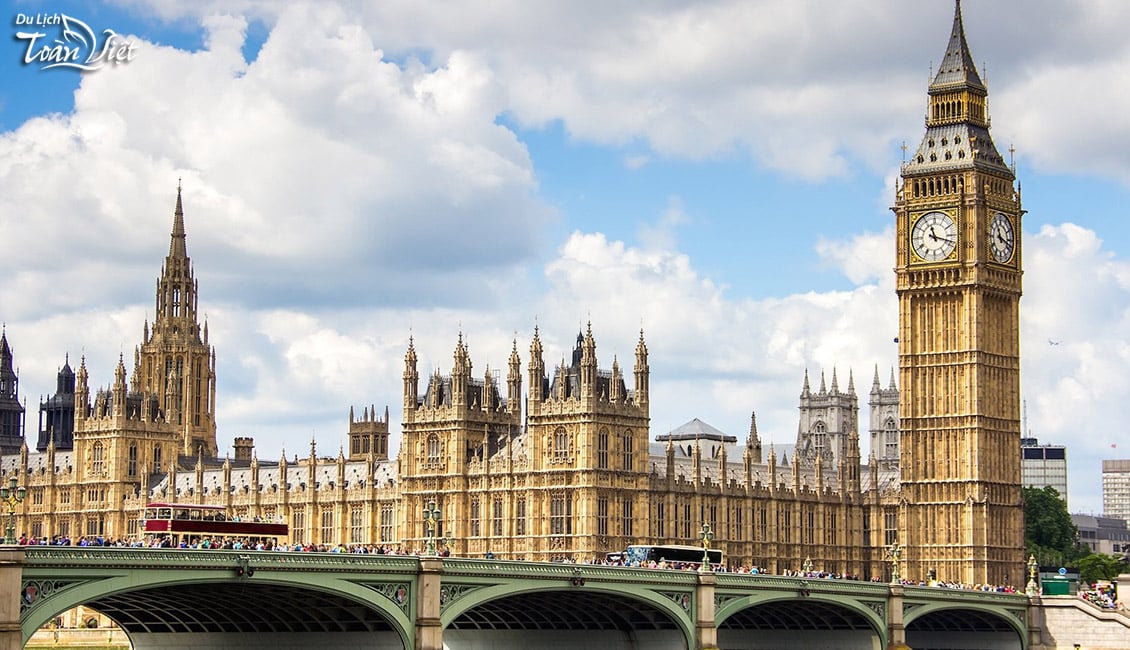 Tour du lịch Anh tháp đồng hồ Big Ben