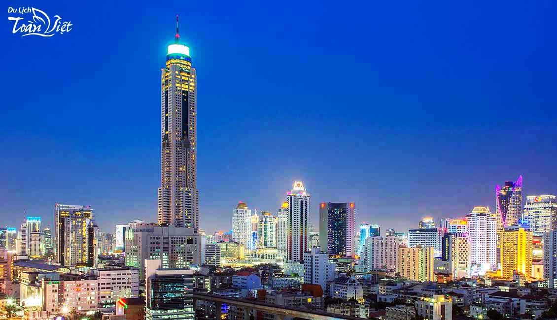 Tour du lịch Thái Lan nhà hàng buffet xoay 86 tầng Baiyoke Sky