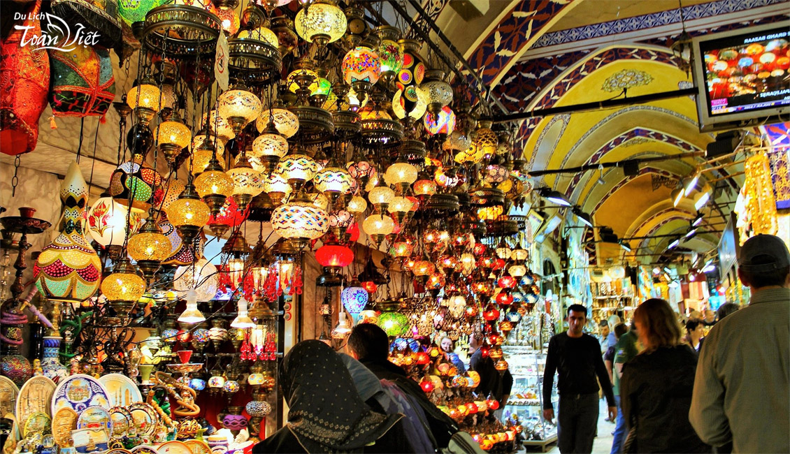 Tour du lịch Thổ Nhĩ Kỳ chợ Grand Bazaar