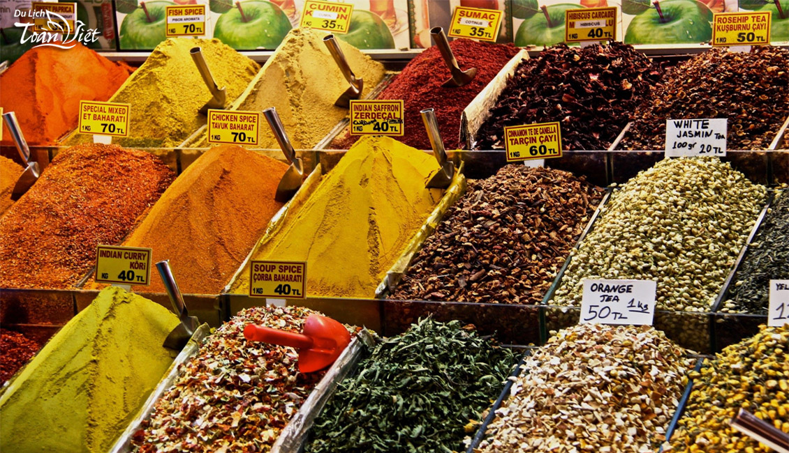 Tour du lịch Thổ Nhĩ Kỳ chợ Spice