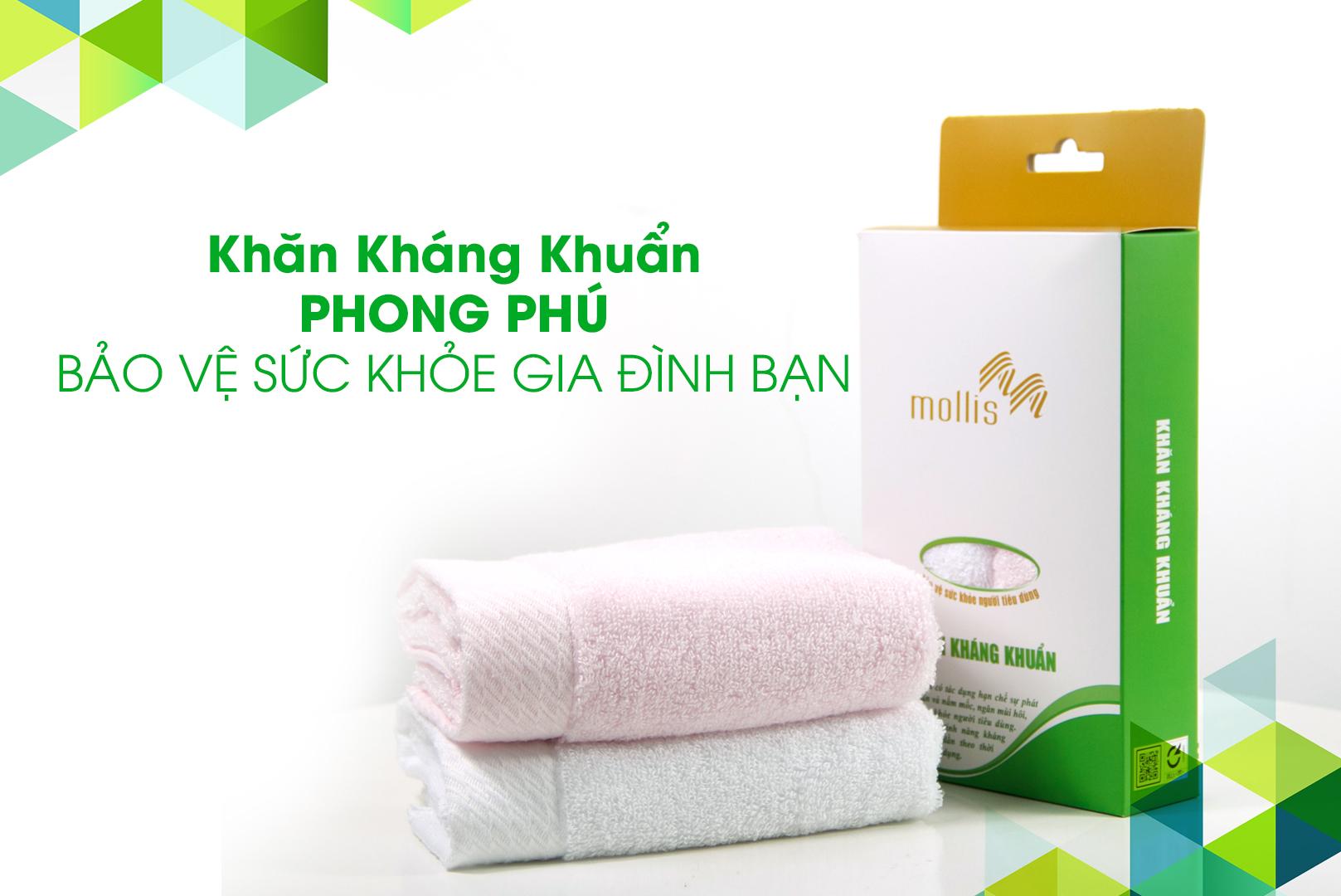 Phong Phú ra mắt sản phẩm khăn kháng khuẩn