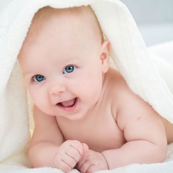 Using baby towel 