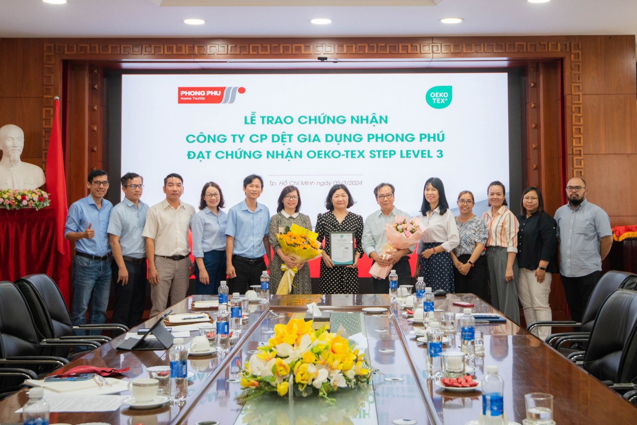 Công ty Dệt Gia Dụng Phong Phú đạt chứng nhận OEKO-TEX STeP