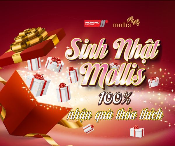 SInh nhật Mollis lần thứ 16 - 100% nhận quà