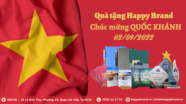 Quà tặng Happy Brand - Ý nghĩa ngày Quốc khánh 02/09