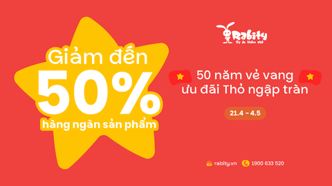 🎉 50 NĂM VẺ VANG – THỎ ƯU ĐÃI NGẬP TRÀN 🇻🇳