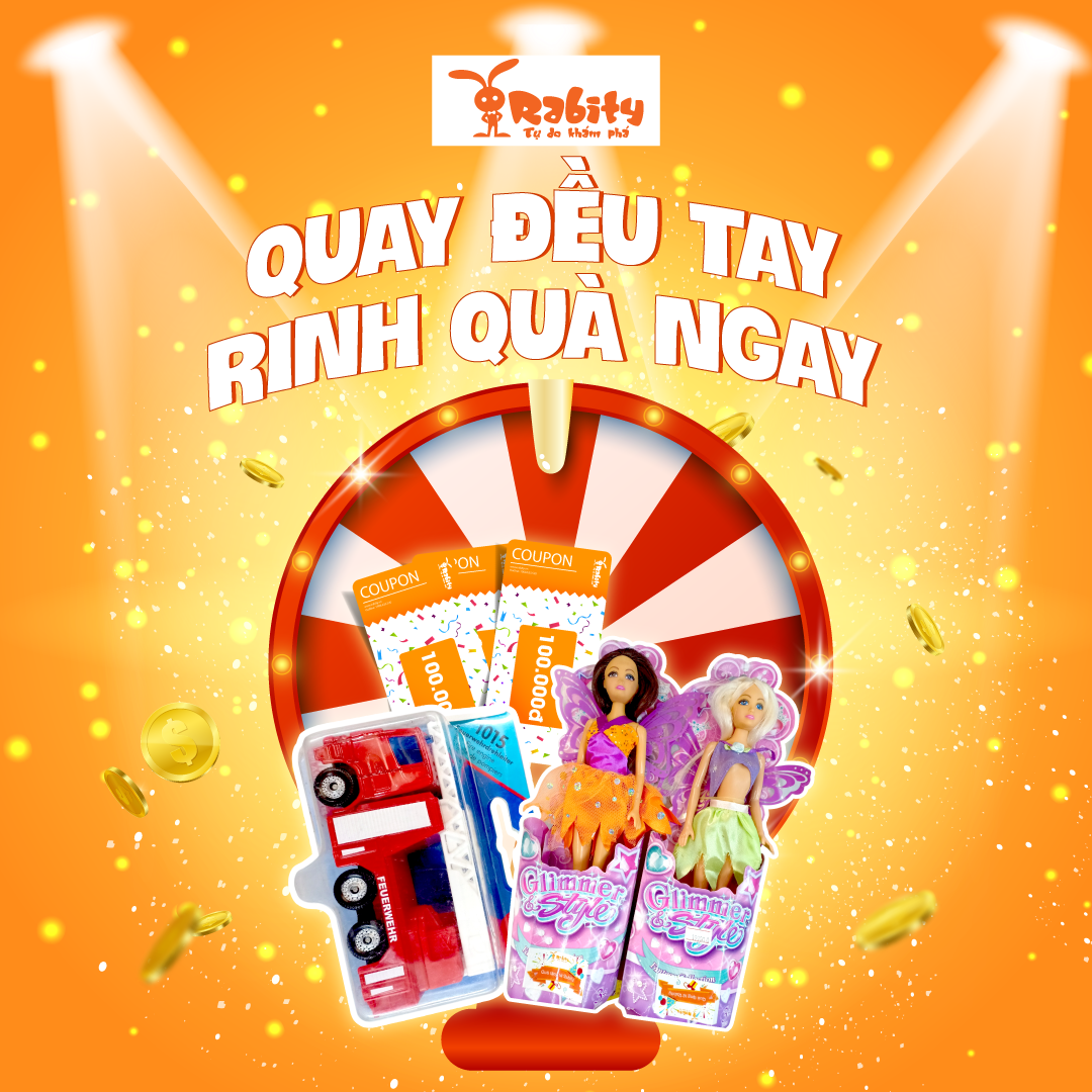 VÒNG QUAY MAY MẮN 100% có quay có thưởng