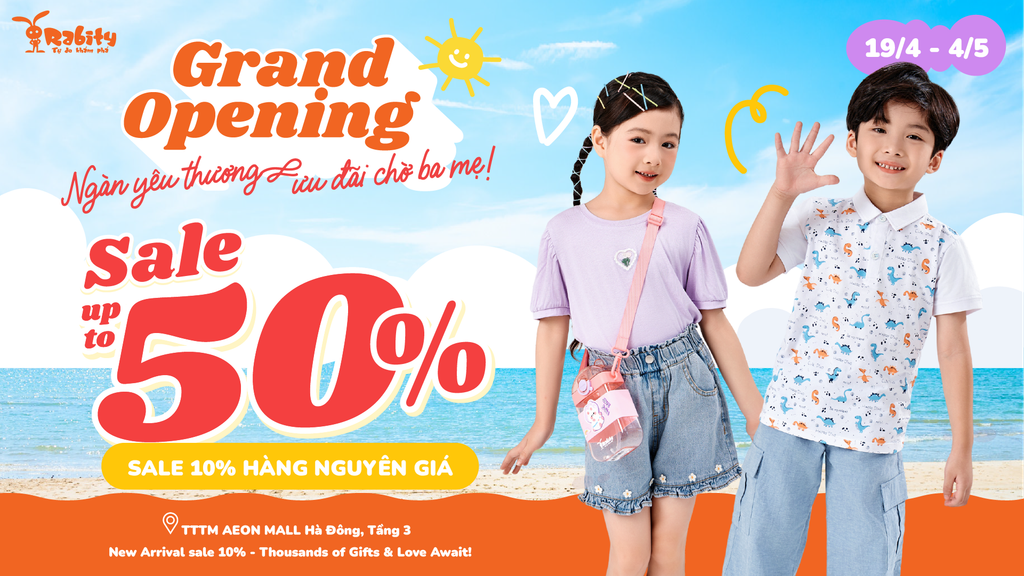 TTƯNG BỪNG KHAI TRƯƠNG - NGÀN YÊU THƯƠNG VÀ ƯU ĐÃI CHỜ BA MẸ!