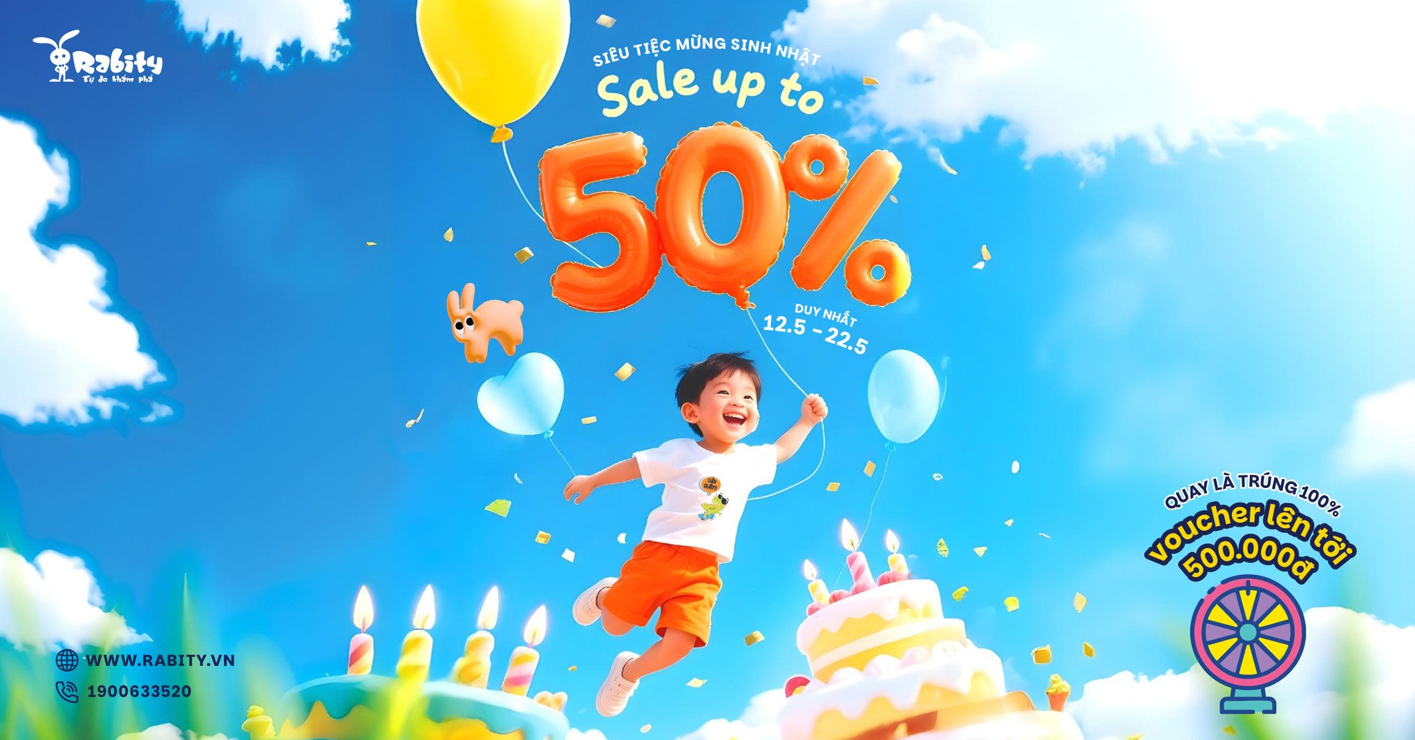 🎉SIÊU TIỆC MỪNG SINH NHẬT – SALE TƯNG BỪNG ĐẾN 50% TẠI 6 CỬA HÀNG!