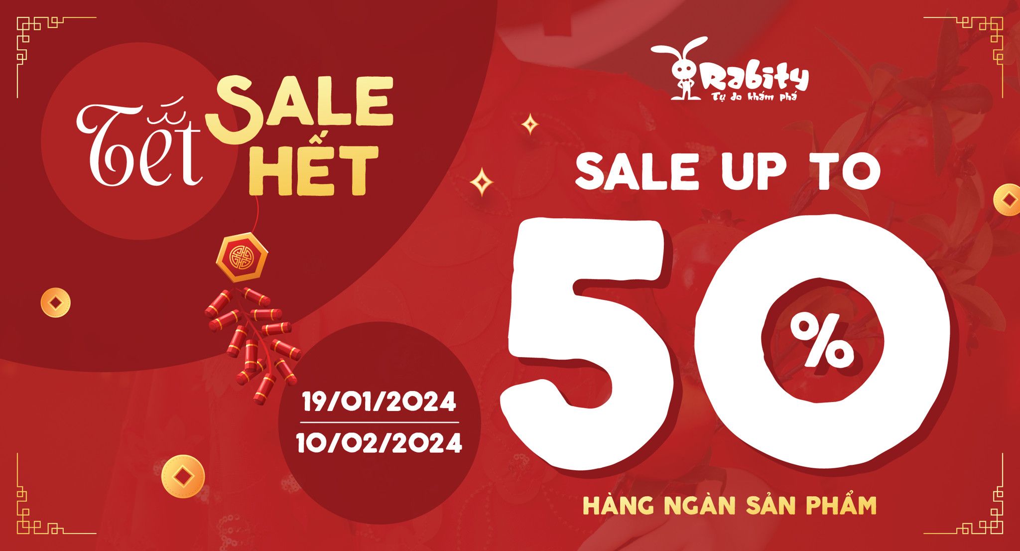 TẾT SALE HẾT - GIẢM ĐẾN 50% HÀNG NGÀN SẢN PHẨM BÁN CHẠY
