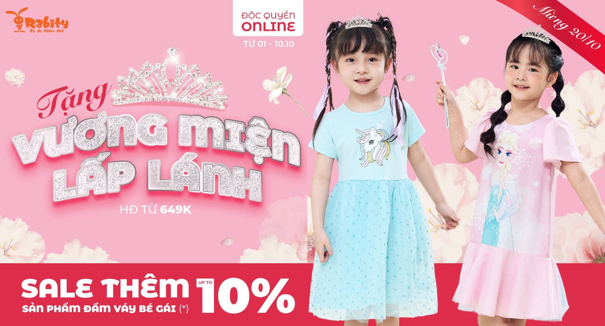 [ĐỘC QUYỀN ONLINE] MỪNG 20/10 - BÉ NHẬN QUÀ XINH, MẸ SĂN DEAL KHỦNG
