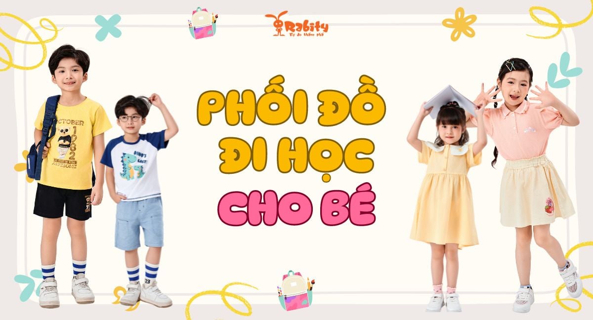 Bật mí cho mẹ cách phối đồ đi học cho bé: Back to school cực “cool”