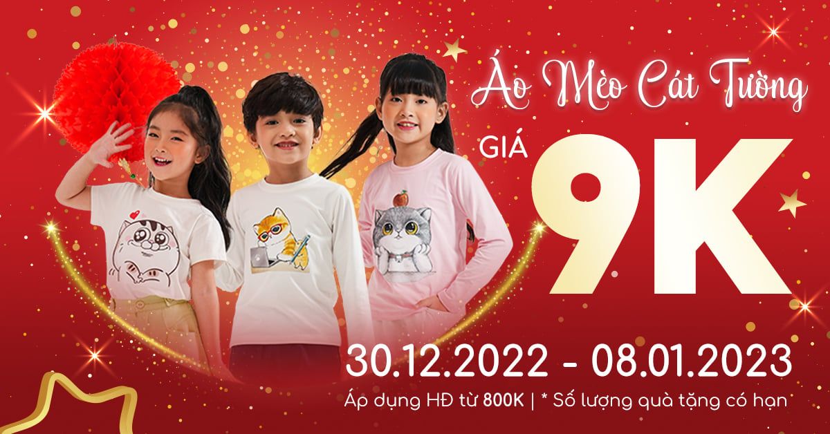 🎁 NĂM CON MÈO, BÉ XINH YÊU CÙNG ÁO MÈO CÁT TƯỜNG GIÁ CHỈ 9K 🎁