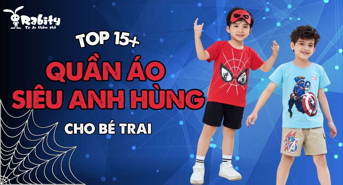 15+ mẫu quần áo siêu anh hùng cho bé siêu ngầu
