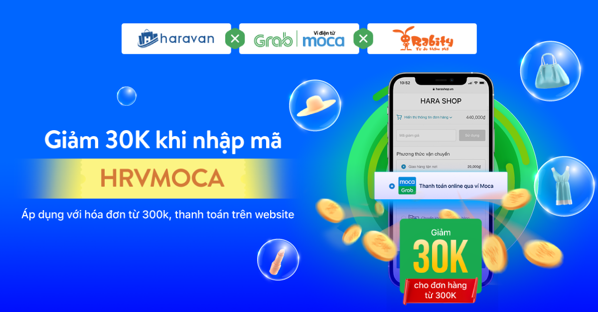 THANH TOÁN BẰNG GRABMOCA GIẢM ĐẾN 30K