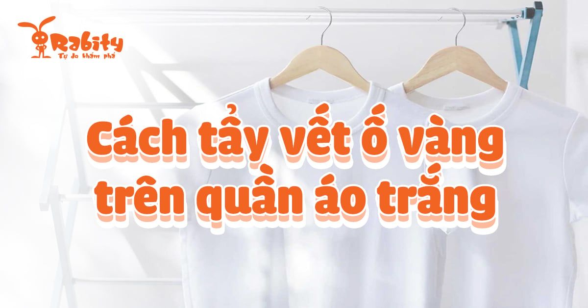 Cách giặt và tẩy vết ố vàng trên quần áo sơ mi trắng