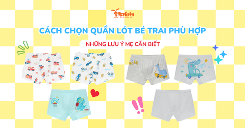 Cách chọn quần lót bé trai phù hợp và những lưu ý mẹ cần biết