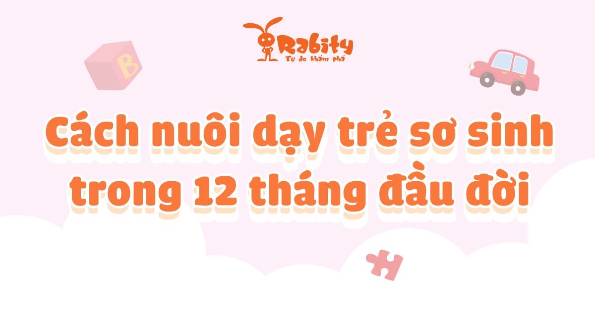 Cách nuôi dạy trẻ sơ sinh trong 12 tháng đầu đời