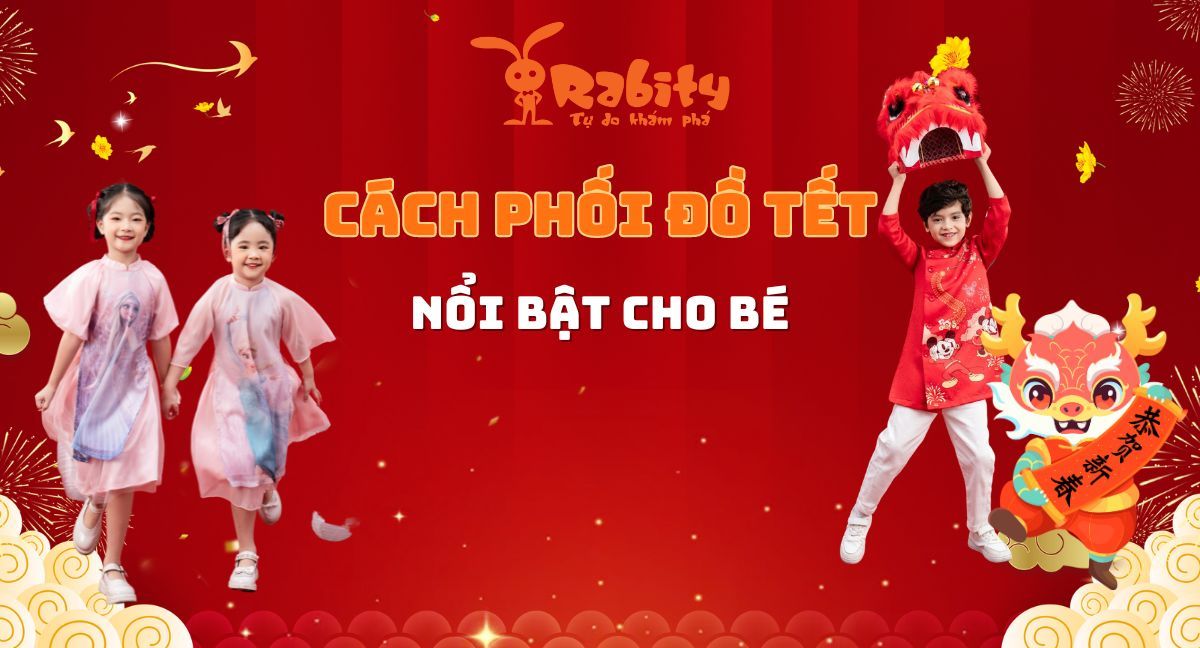 Cách phối đồ Tết cho bé trai và bé gái nổi bật