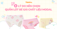 5 lý do nên chọn quần lót bé gái chất liệu Modal