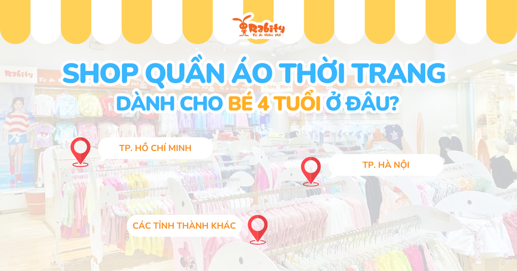 TShop quần áo thời trang dành cho bé 4 tuổi ở đâu?
