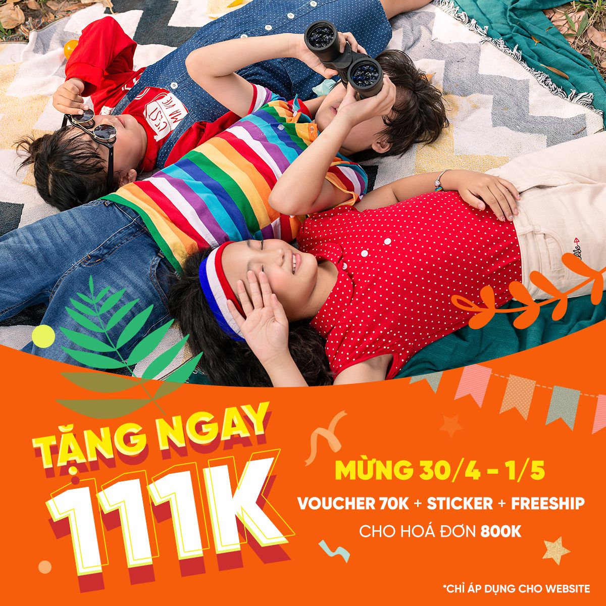 KHUYẾN MÃI TƯNG BỪNG - MỪNG ĐẠI LỄ 30/4-1/5