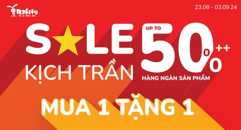 BÙNG NỔ TIỆC SALE KỊCH TRẦN: MUA 1 TẶNG 1 VÀ SALE UP TO 50%++