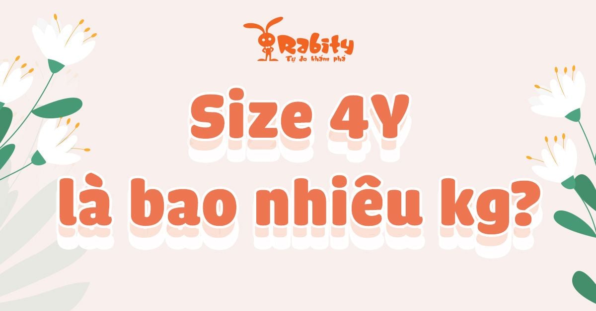 Size 4Y là bao nhiêu kg? Cùng giải nghĩa size quần áo cho bé