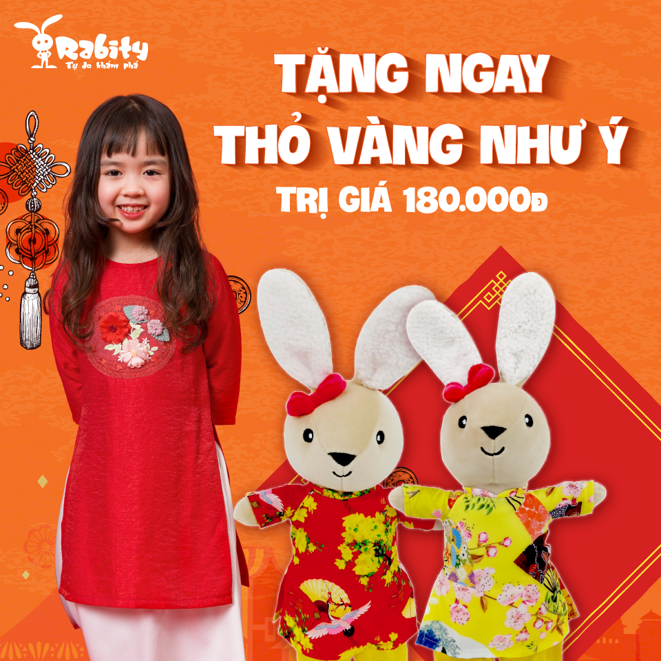 Cơ hội sở hữu Thỏ Vàng Như Ý trị giá 180.000đ khi mua BST TẾT