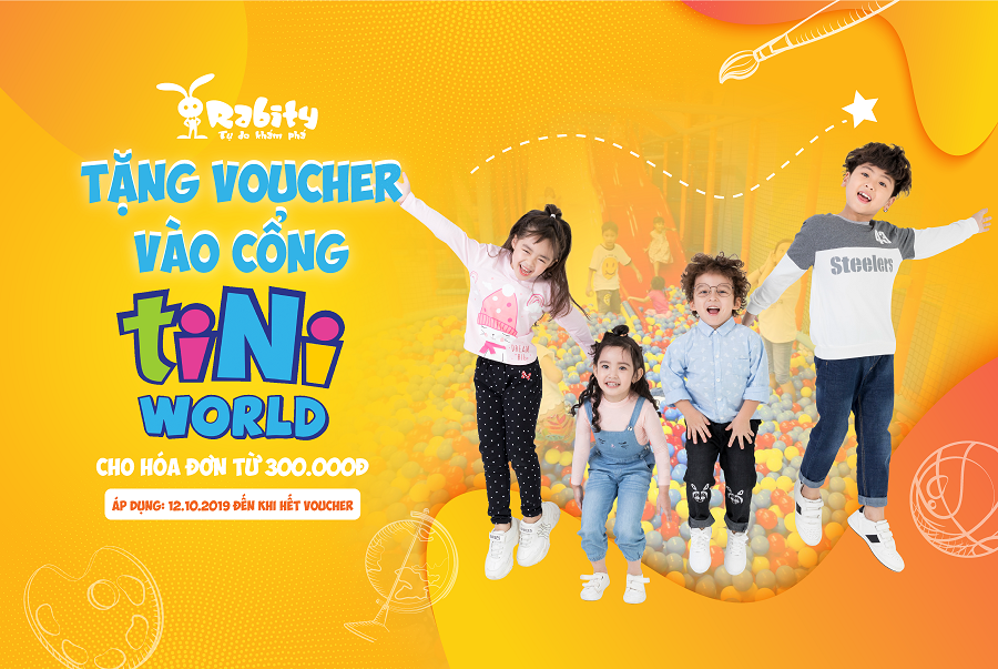 MUA SẮM LIỀN TAY NHẬN NGAY VOUCHER TINIWORLD CHO BÉ