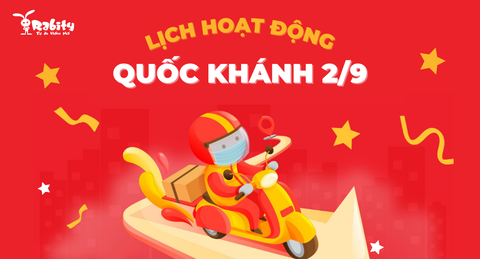 📣 RABITY THÔNG BÁO LỊCH HOẠT ĐỘNG DỊP QUỐC KHÁNH 2/9 📣
