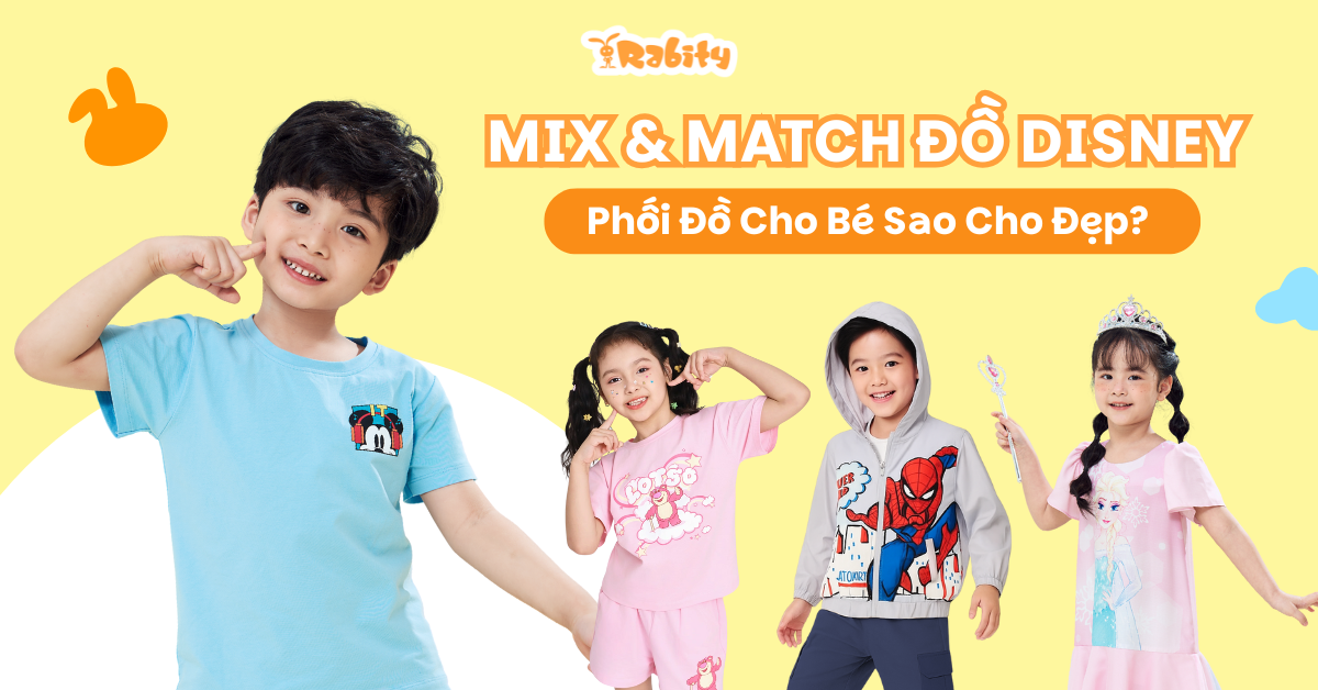 Mix & Match Đồ Disney Cho Bé – Phối Đồ Sao Cho Đẹp?