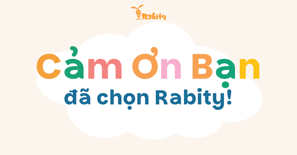 LỜI CẢM ƠN TỪ NHÀ THỎ ❤️ Tặng ngay voucher 30K khi ba mẹ đánh giá 5 sao!