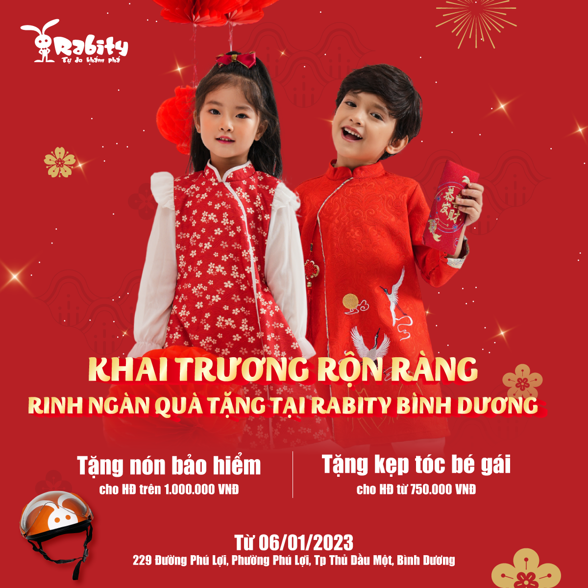 ✨ KHAI TRƯƠNG RỘN RÀNG - RINH NGÀN QUÀ TẶNG TẠI RABITY BÌNH DƯƠNG ✨