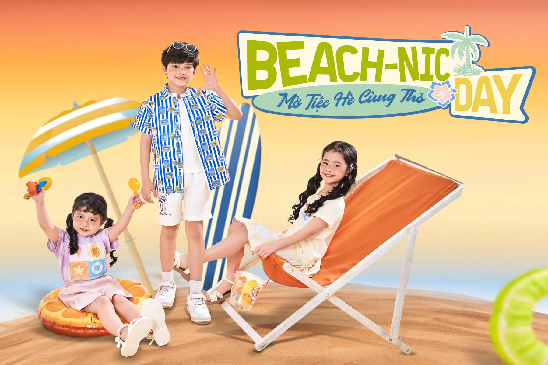 BỘ SƯU TẬP HÈ 2025 - BEACH-NIC DAY – CÙNG THỎ BỪNG SÁNG HÈ VUI!