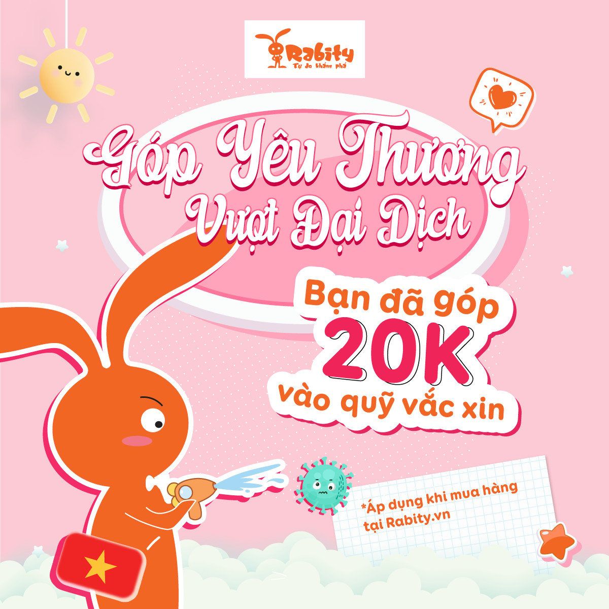 CÙNG RABITY GÓP YÊU THƯƠNG VƯỢT ĐẠI DỊCH