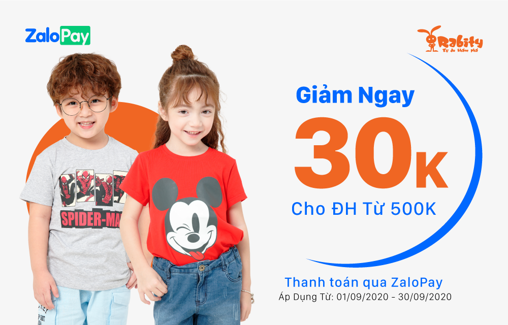 CỰC SỐC: THANH TOÁN  ZALOPAY GIẢM NGAY 30K