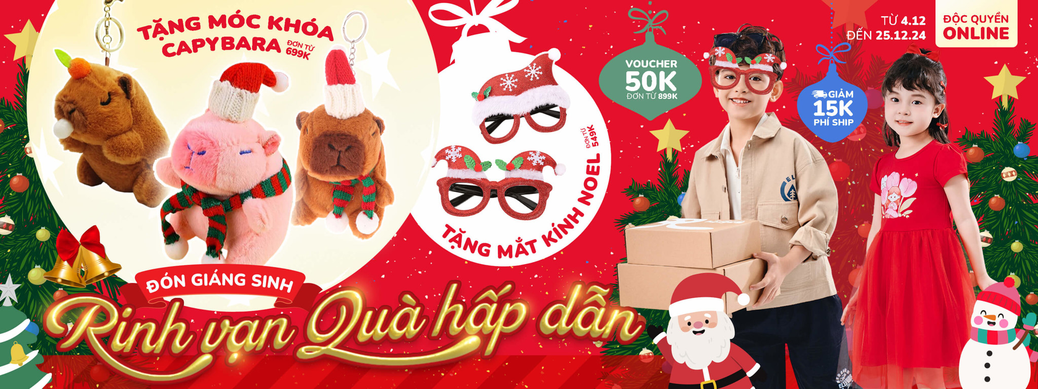 Đồ đi chơi Noel cho bé