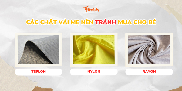 Các chất vải mẹ nên tránh mua cho bé