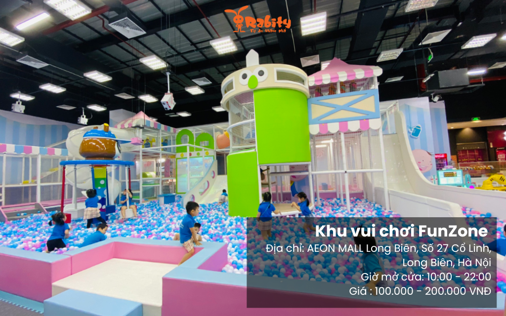 FunZone AEON MALL Long Biên có không gian cực rộng