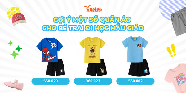 Gợi ý một số quần áo cho bé trai đi học mẫu giáo