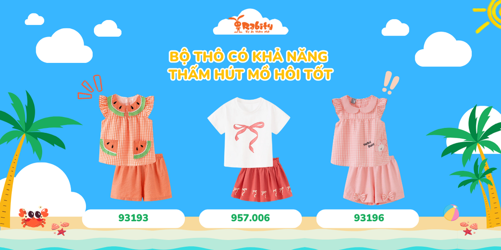 Bộ thô có khả năng thấm hút mồ hôi tốt