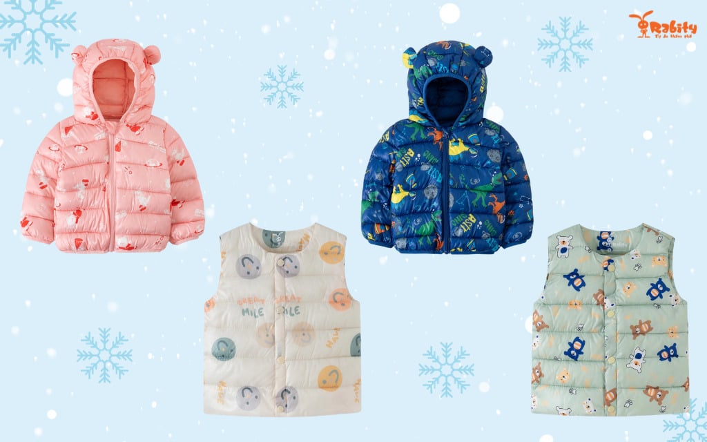 Mẫu áo khoác phao trẻ em được ưa chuộng nhất vào mùa đông