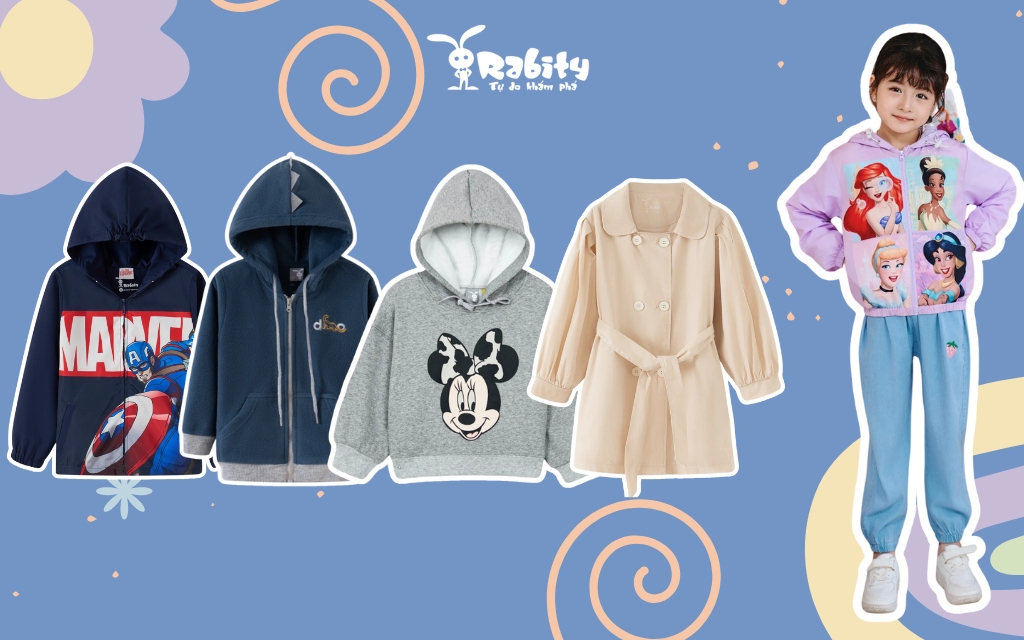 Áo khoác, hoodie - Item thời trang thu đông trẻ em ấm áp