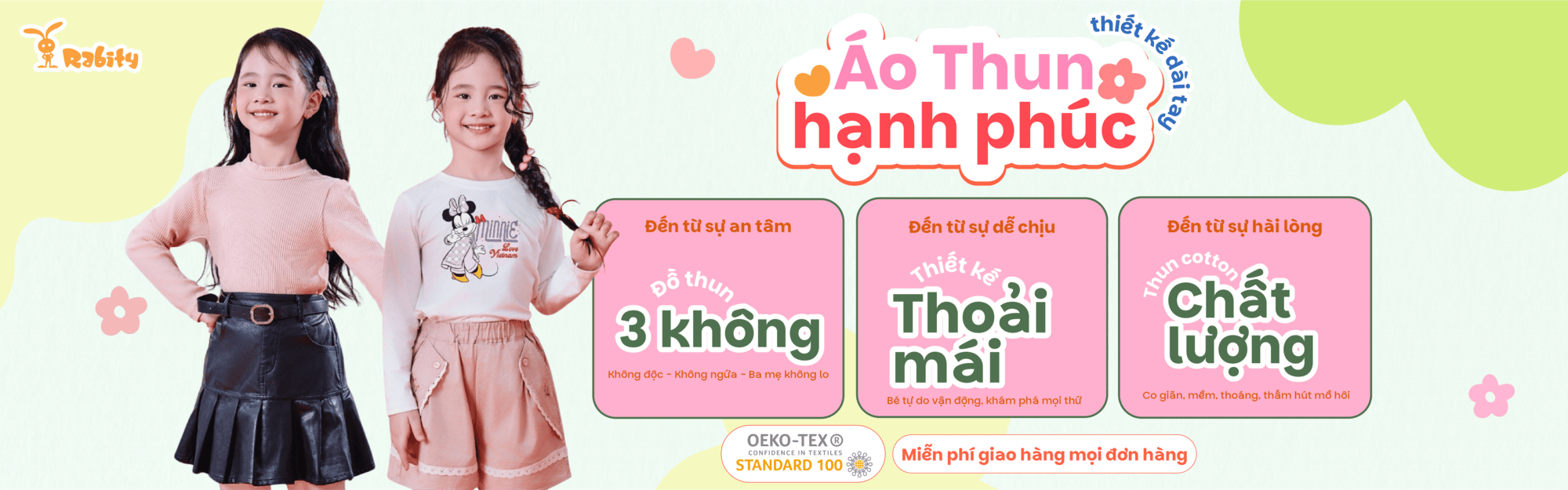 Áo Dài Tay Bé Gái