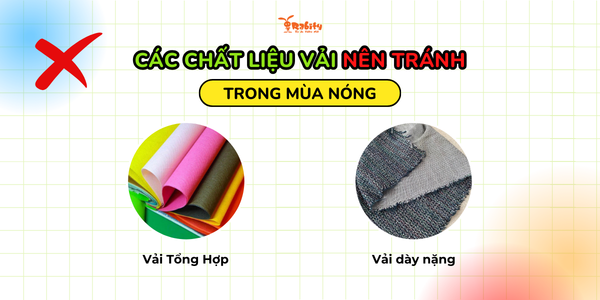 Những chất liệu nên tránh trong mùa nóng
